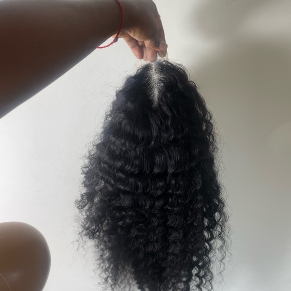 💫 100% HUMAN HAIR 22” DEEP BRAZILIAN WAVY LACE FRONT 4 x 4 FRONT PART WIG *NEW* - Picture 11 of 14